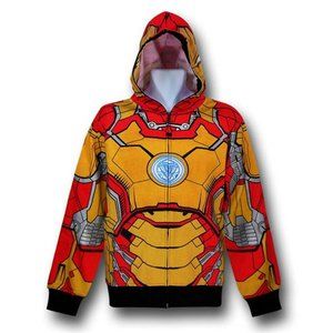 Marvel Iron Man 3 Armor Zip-Up Costume Hoodie